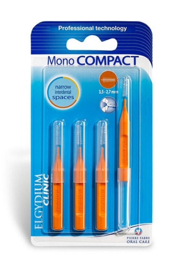 Elgydium Clinic Mono Compact Turuncu Arayüz Fırçası - 1