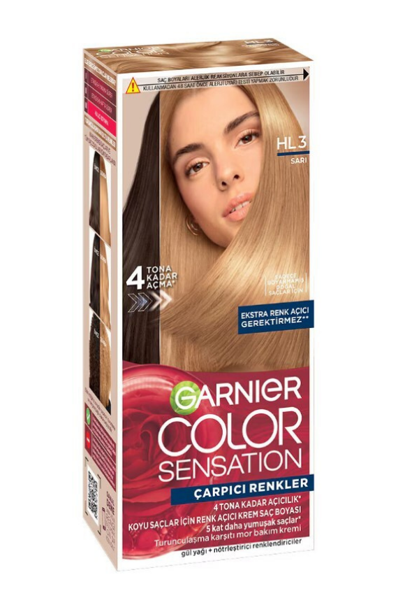 Garnier Çarpıcı Renkler HL3 8.31 Sarı Saç Boyası Saç Boyası - 1