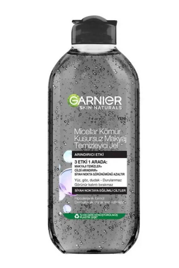 Garnier Micellar Kömür Kusursuz Makyaj Temizleyici Jel 400 ml - Garnier