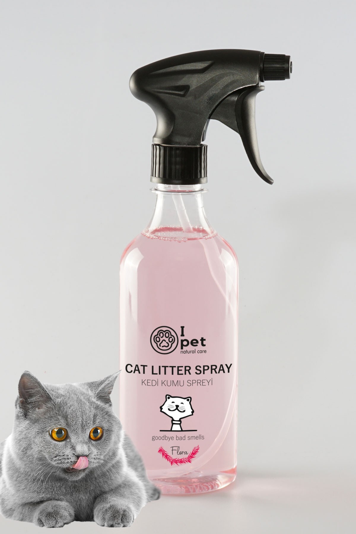 I Pet Koku Giderici Kedi Kumu Spreyi - Flora 500ml - I Pet 