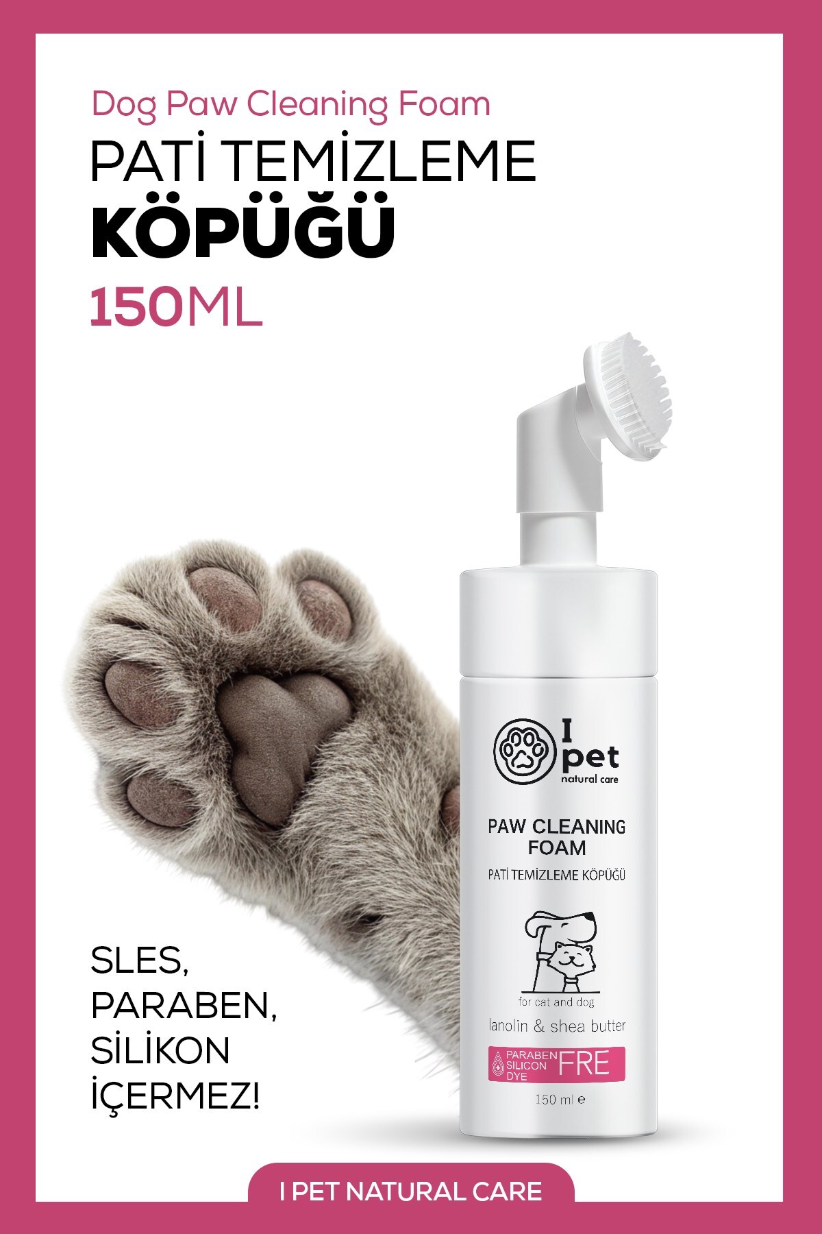I Pet Pati Temizleme Köpüğü 200 ml - 1