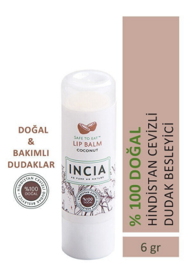 INCIA %100 Doğal Hindistan Cevizli Dudak Besleyici 6g - INCIA 