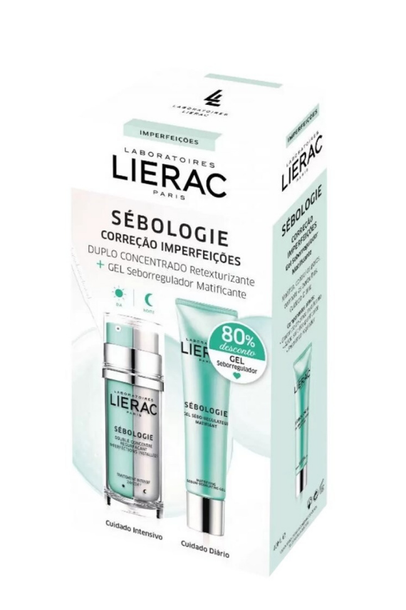 Lierac Sebologie Double Concentrate Krem 30 ml + Gel Set - Lierac 