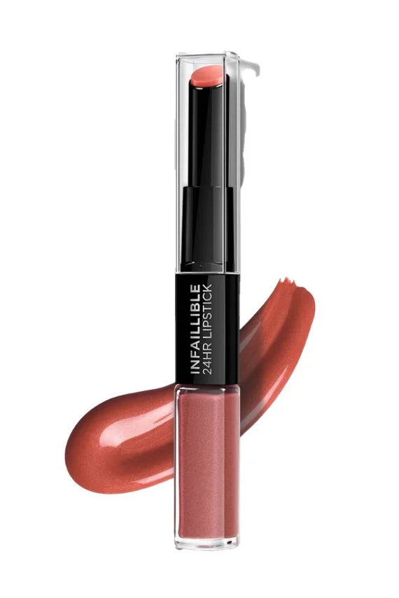 Loreal Paris Infaillible 2-Step 24 Saat Kalıcı Likit Ruj ve Balm - 312 Incessant Russet - L'Oréal Paris