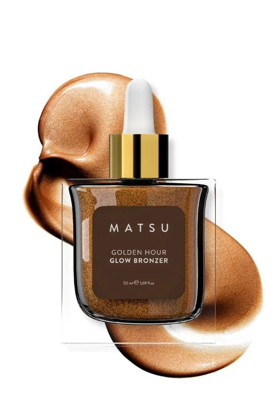 Matsu Golden Hour Glow Bronzer Işıltılı Bronzlaştırıcı Vücut Yağı 50ml - Matsu
