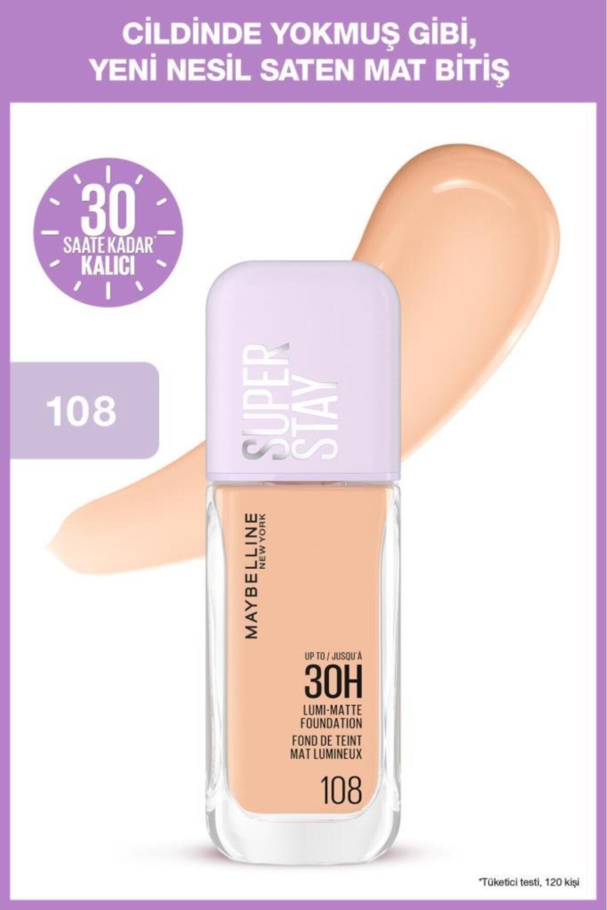 Maybelline New York Super Stay Lumi Matte Fondöten 108 - Maybelline