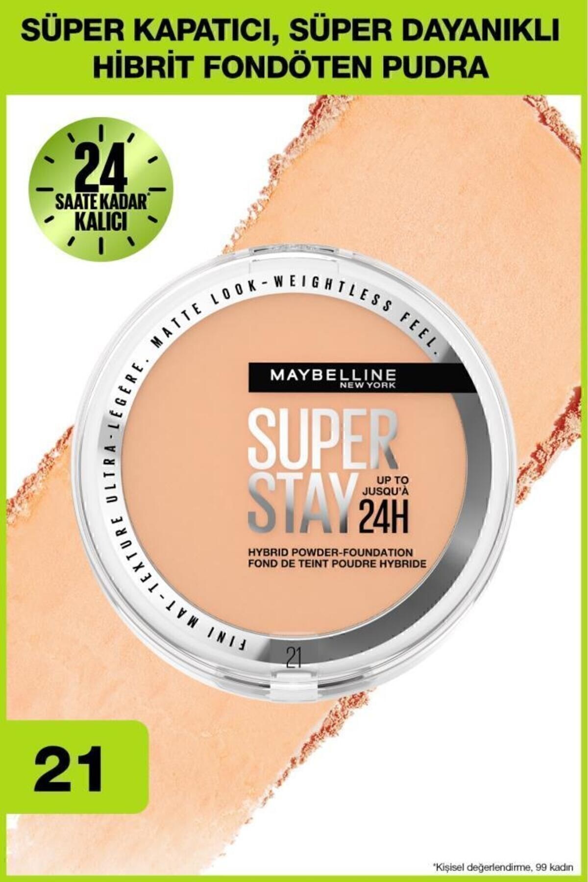 Maybelline New York Superstay Hibrit Pudra Fondöten - 21 - Maybelline