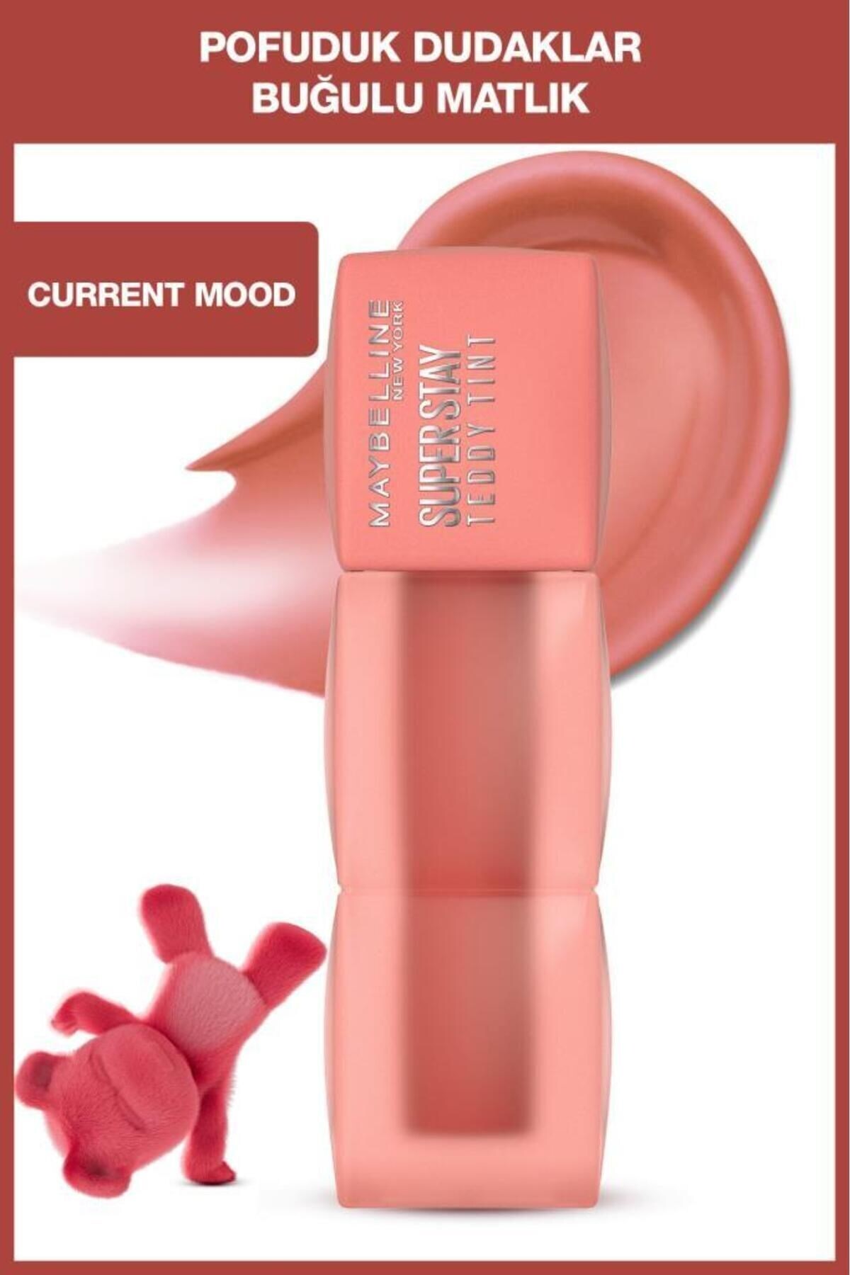 Maybelline Super Stay Teddy Tint Uzun Süre Kalıcı Likit Mat Tint 10 Current Mood - Maybelline