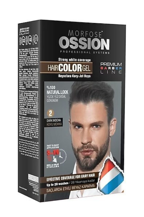 Morfose Ossion Erkek Saç Jel Boya 40 ml No:3 Koyu Kahve - 1