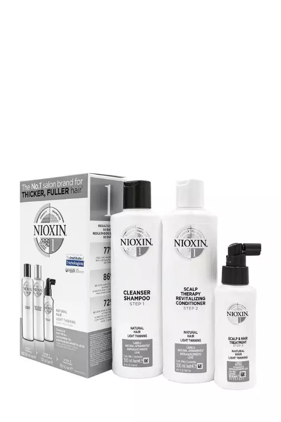 Nioxin 1 Dökülme Karşıtı Set Doğal Saçlar Büyük Boy - 1