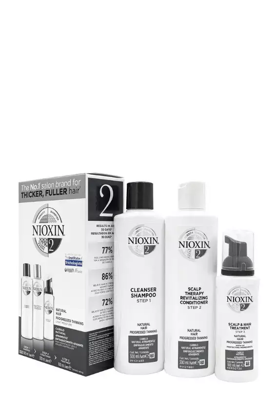 Nioxin 2 Dökülme Karşıtı Set Doğal Saçlar Büyük Boy - 1