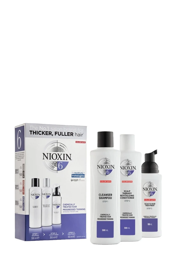 Nioxin 6 Yoğun Dökülme Karşıtı Set Kimyasal İşlem Görmüş Saç Büyük Boy - Nioxin