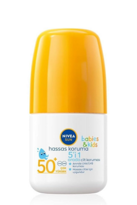 Nivea Sun Babies & Kids Hassas Koruma Spf50+ Güneş Koruyucu Roll-On 50 ml - Nivea 