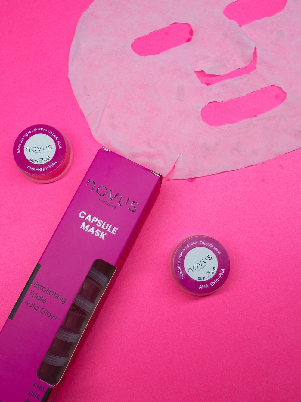 Novus AHA BHA PHA Exfoliating Triple Acid Glow Leke-Akne Karşıtı Eksfoliyant Maske - 1