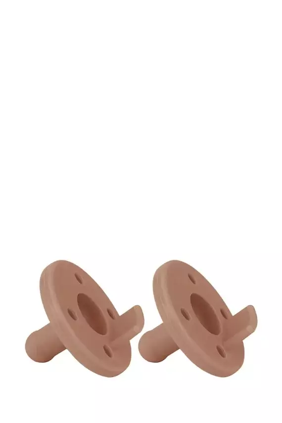 OiOi Emzix 2'li Silikon Emzik Tek Parça 0+ Ay | Woody Brown - 1