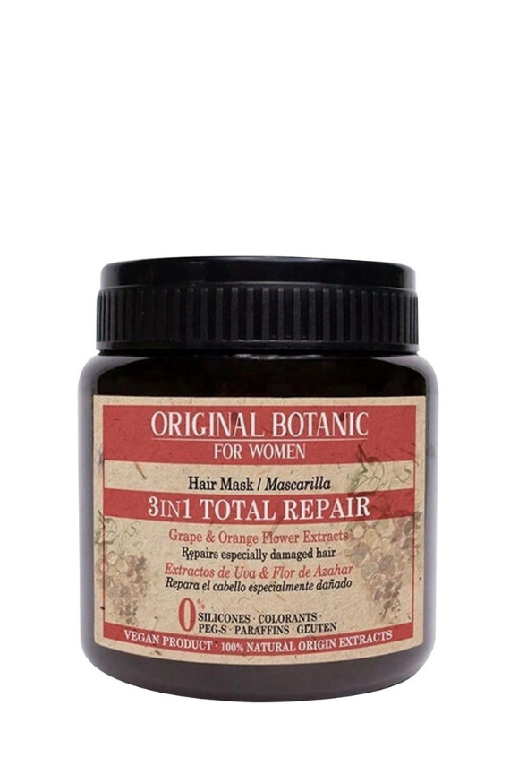 ORIGINAL BOTANIC Total Repair 3'ü 1 Arada Komple Onarıcı Vegan Bakım Maskesi Kadın 250 ml - 1