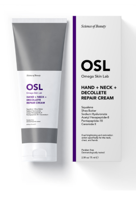 Osl Omega Skin Lab El, Boyun, Yüz ve Dekolte Için Onarıcı Bakım Kremi - Hand Cream 75ml - Osl Omega Skin Lab