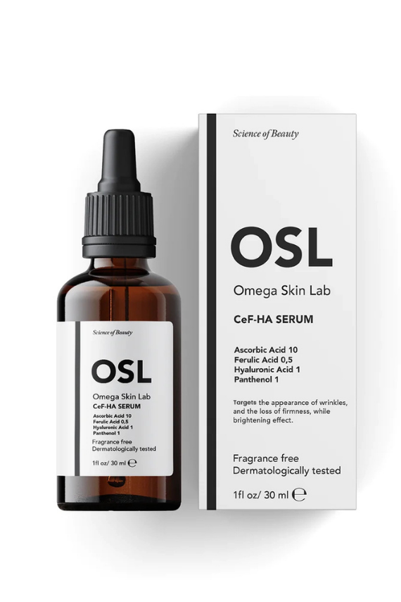 Osl Omega Skin Lab Yaşlanma Karşıtı, Cilt Aydınlatıcı ve Nemlendirici Serum - Cef-Ha Serum 30ml - Osl Omega Skin Lab