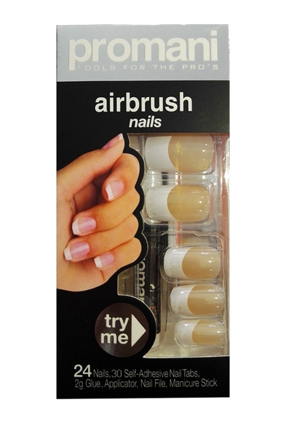 Promani Airbrush French Takma Tırnak Kiti B.Boy Kayısı PR-5004 - Promani