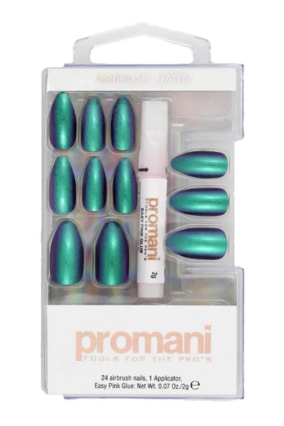Promani Takma Tırnak Kiti Neon Petrol PR-5657 - Promani