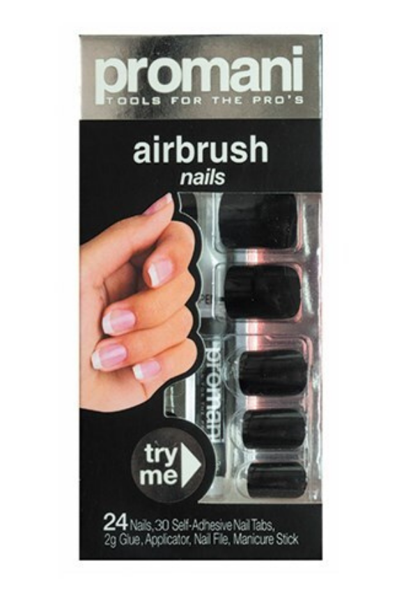 Promani Takma Tırnak Kiti Siyah PR-5002 - 1