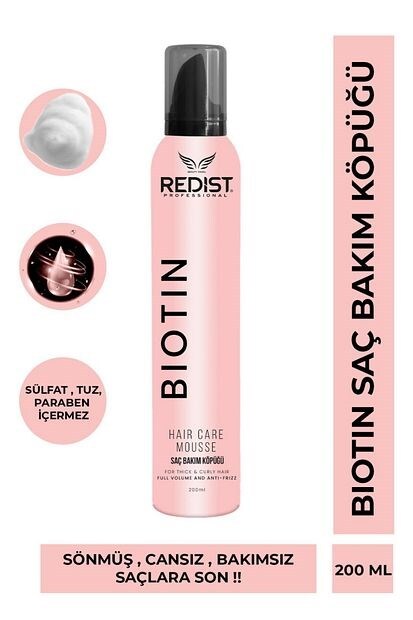 Redist Biotin Saç Bakım Köpüğü 200 ml - 1