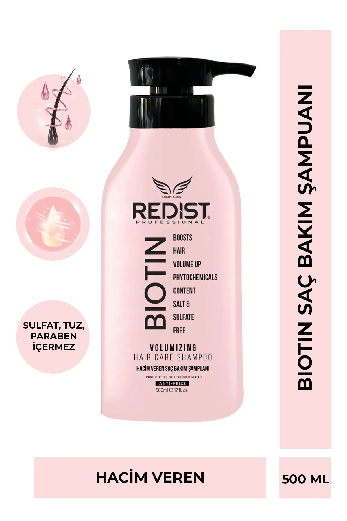 Redist Biotin Volumizing Hacim Veren Saç Bakım Şampuanı 500 ml - Redist 