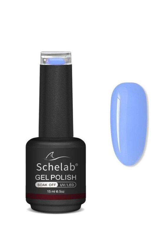 Schelab 3 Adımda Kalıcı Jel Oje 015 Vivid Blue 15 ml - Schelab
