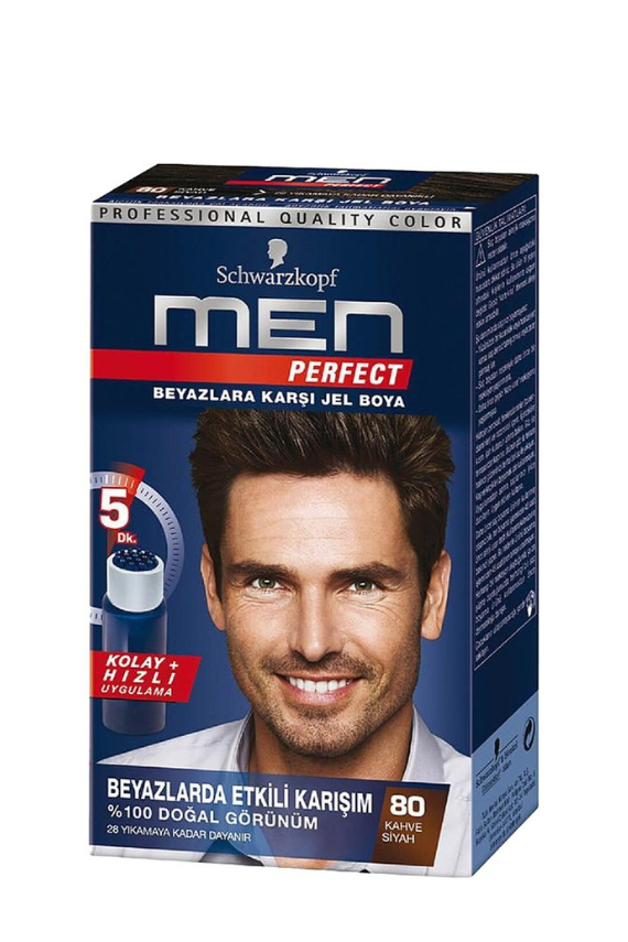 Schwarzkopf Men Perfect Saç Boyası 80-Kahve Siyah - 1