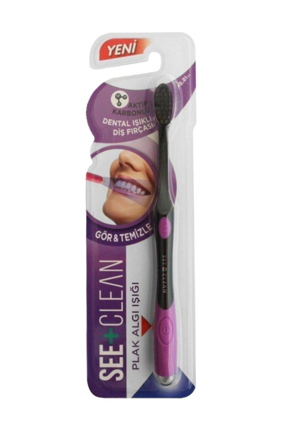 See Clean Plak Algılı Işıklı Diş Fırçası Pembe - See Clean