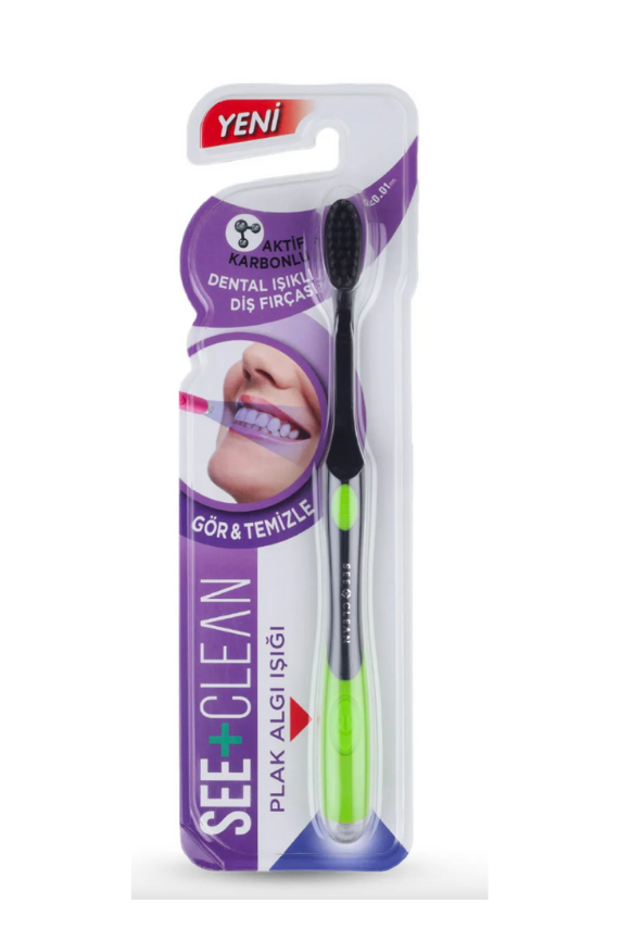 See Clean Plak Algılı Işıklı Diş Fırçası Yeşil - 1