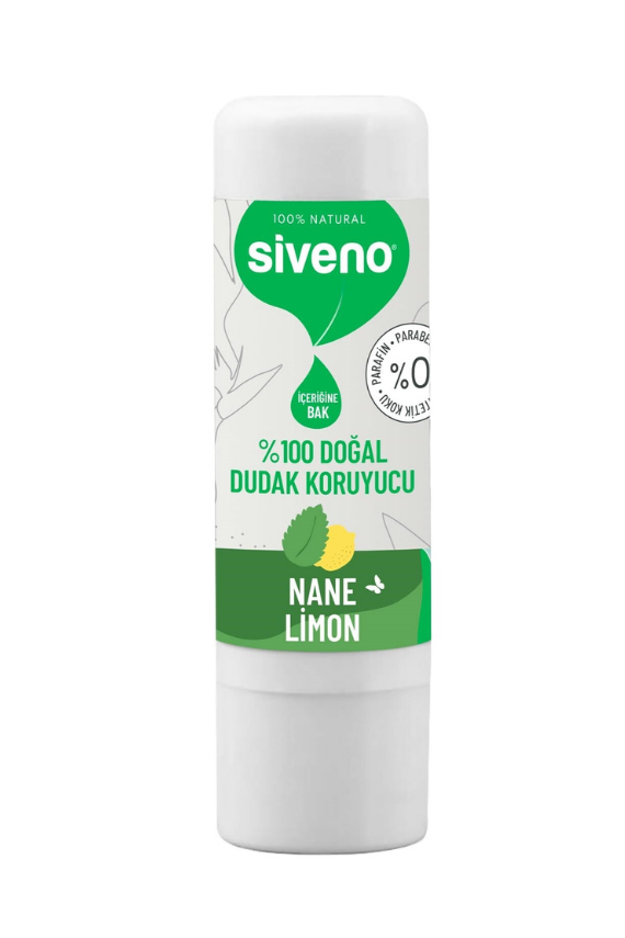 SİVENO %100 Doğal Dudak Koruyucu – Nane & Limon 6g - 1