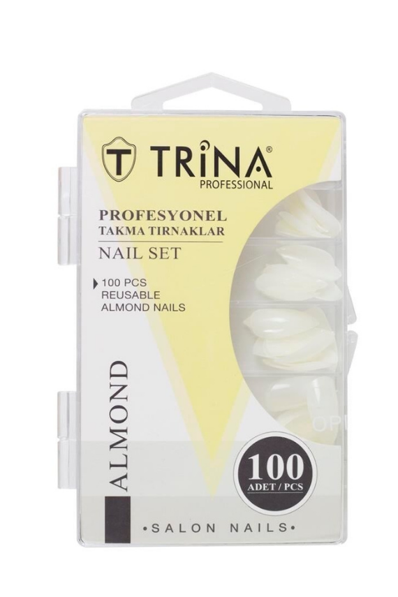 Trina Almond Takma Tırnaklar 100 Adet TRNNAIL0003 - 1