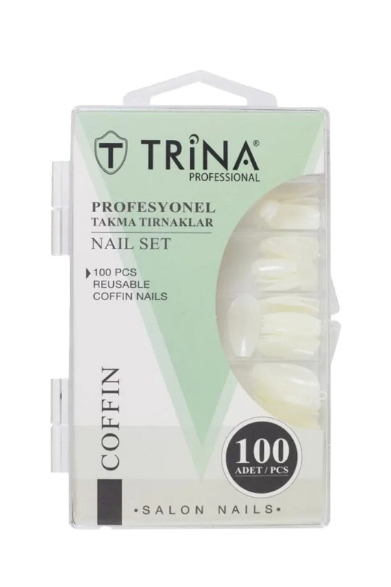 Trina Coffin Takma Tırnaklar 100 Adet TRNNAIL0006 - 1