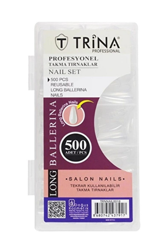 Trina Long Ballerina Takma Tırnaklar 500 Adet TRNNAIL0018 - Trina 