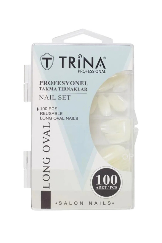 Trina Long Oval Takma Tırnaklar 100 Adet TRNNAIL0002 - 1
