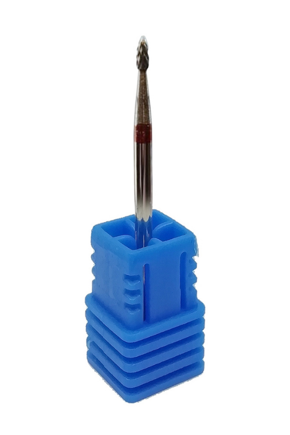 Trina Tungsten Karbür Freze Ucu Protez Tırnak Törpüsü Mermi Kırmızı TRNDRILBIT0011 - Trina 