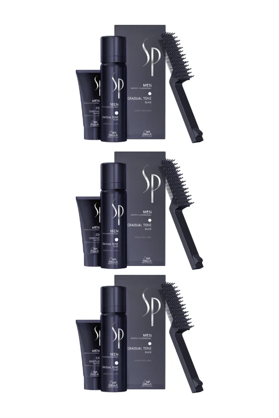 Wella SP Men Pigment Mousse Siyah 60 ml x 3 Adet - Wella