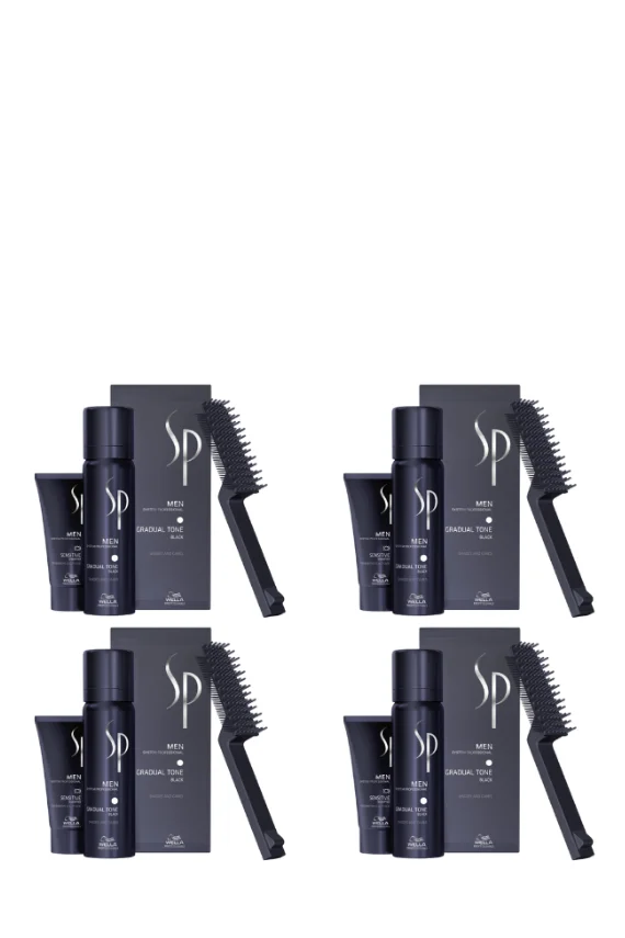 Wella SP Men Pigment Mousse Siyah 60 ml x 4 Adet - Wella