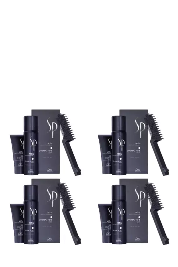Wella SP Men Pigment Mousse Siyah 60 ml x 4 Adet - 1