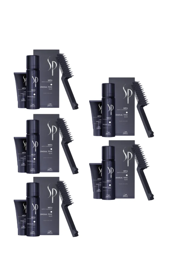 Wella SP Men Pigment Mousse Siyah 60 ml x 5 Adet - Wella